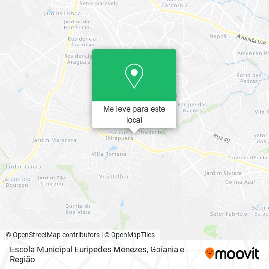 Escola Municipal Euripedes Menezes mapa