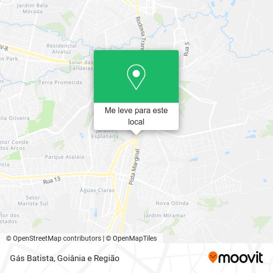 Gás Batista mapa