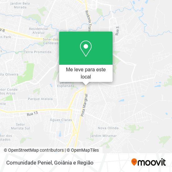 Comunidade Peniel mapa