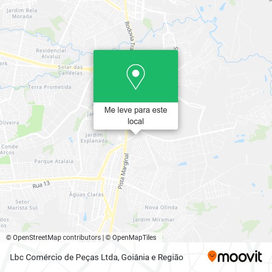 Lbc Comércio de Peças Ltda mapa