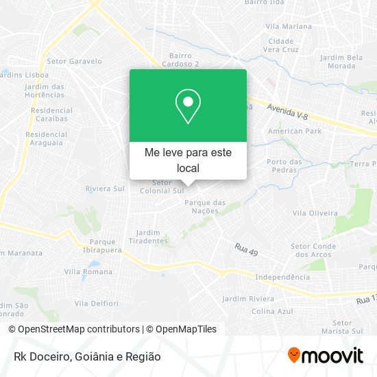 Rk Doceiro mapa