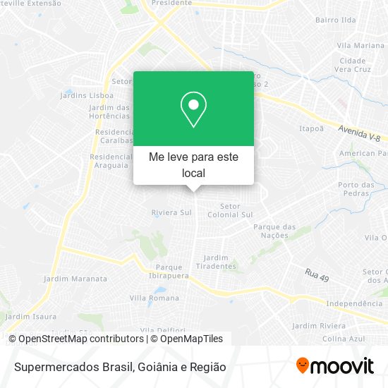 Supermercados Brasil mapa