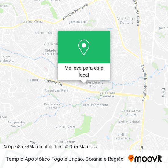 Templo Apostólico Fogo e Unção mapa