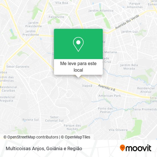 Multicoisas Anjos mapa