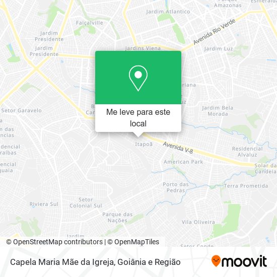 Capela Maria Mãe da Igreja mapa