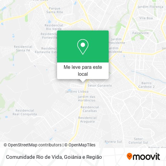 Comunidade Rio de Vida mapa