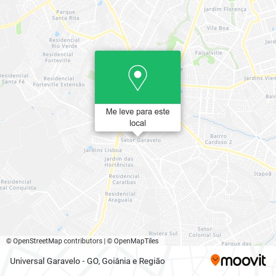 Universal Garavelo - GO mapa