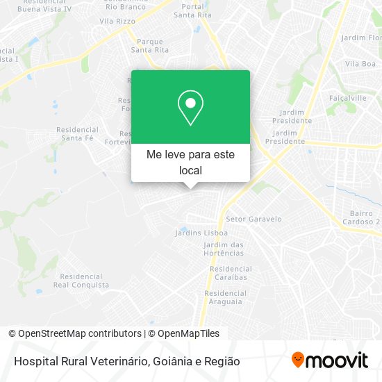 Hospital Rural Veterinário mapa