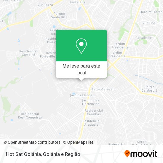 Hot Sat Goiânia mapa