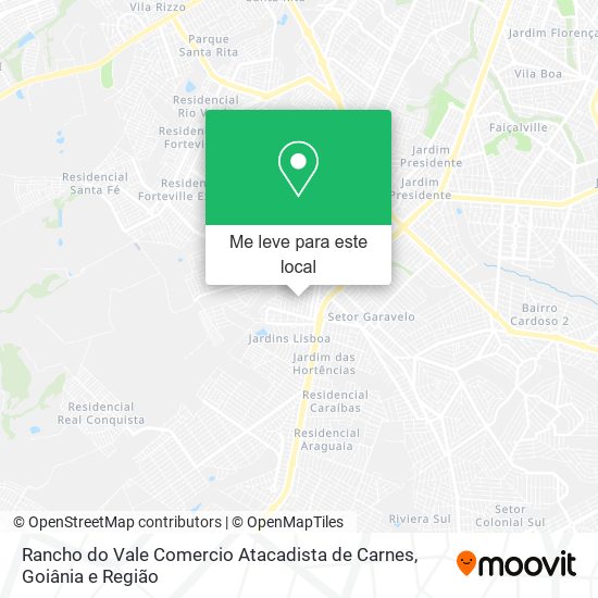 Rancho do Vale Comercio Atacadista de Carnes mapa