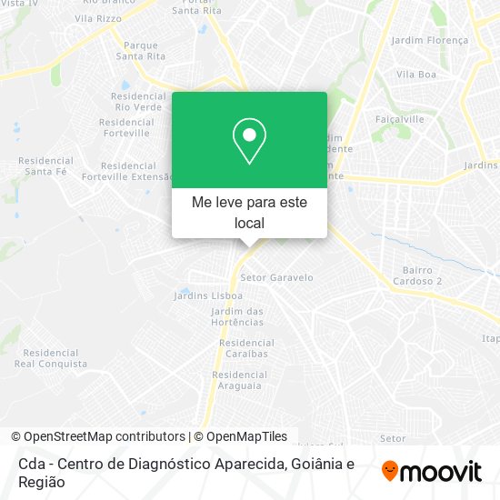 Cda - Centro de Diagnóstico Aparecida mapa