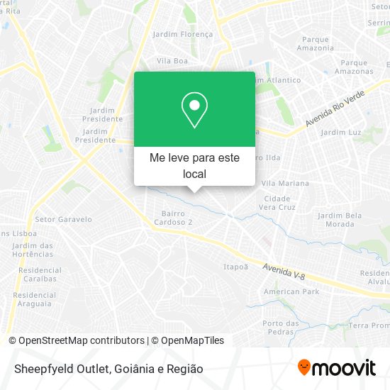 Sheepfyeld Outlet mapa