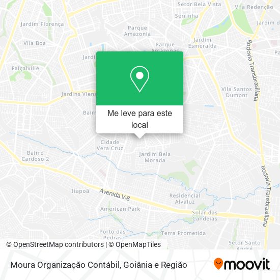 Moura Organização Contábil mapa