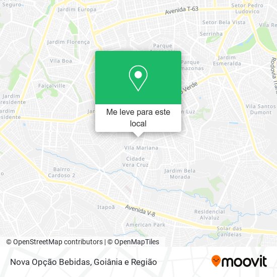 Nova Opção Bebidas mapa
