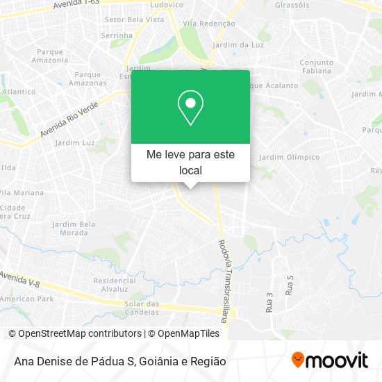 Ana Denise de Pádua S mapa