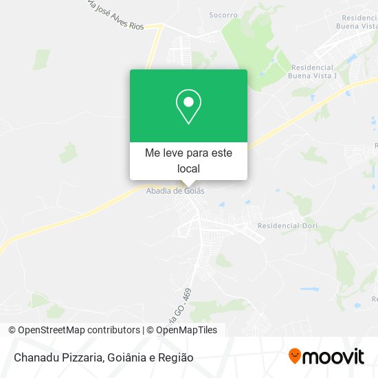 Chanadu Pizzaria mapa