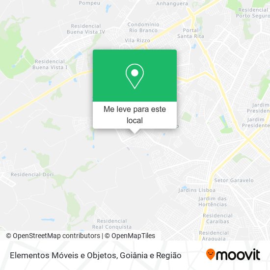 Elementos Móveis e Objetos mapa