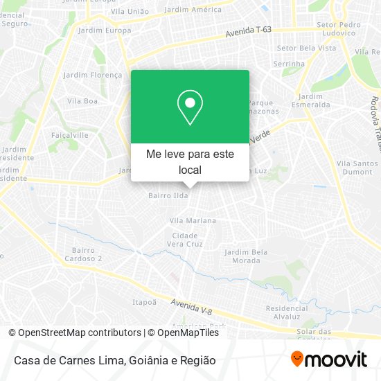 Casa de Carnes Lima mapa