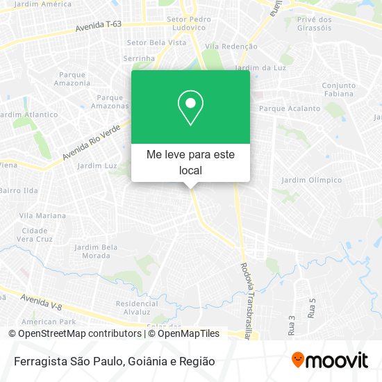 Ferragista São Paulo mapa