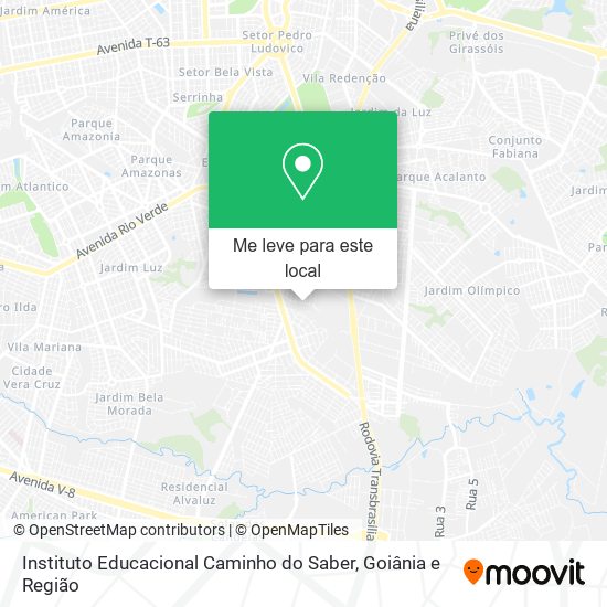 Instituto Educacional Caminho do Saber mapa