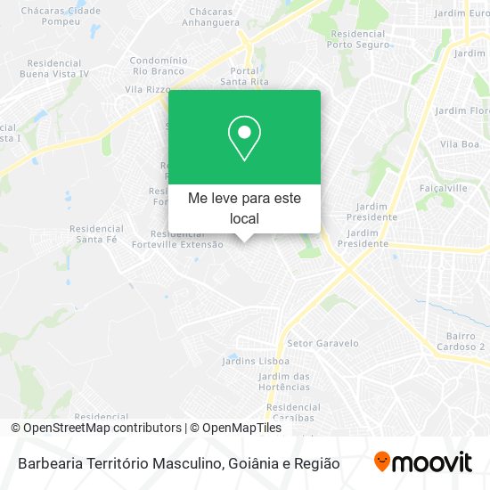 Barbearia Território Masculino mapa