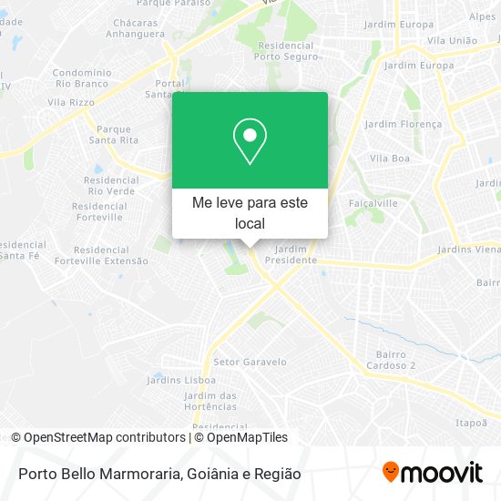 Porto Bello Marmoraria mapa