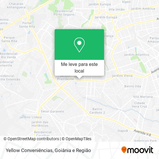 Yellow Conveniências mapa