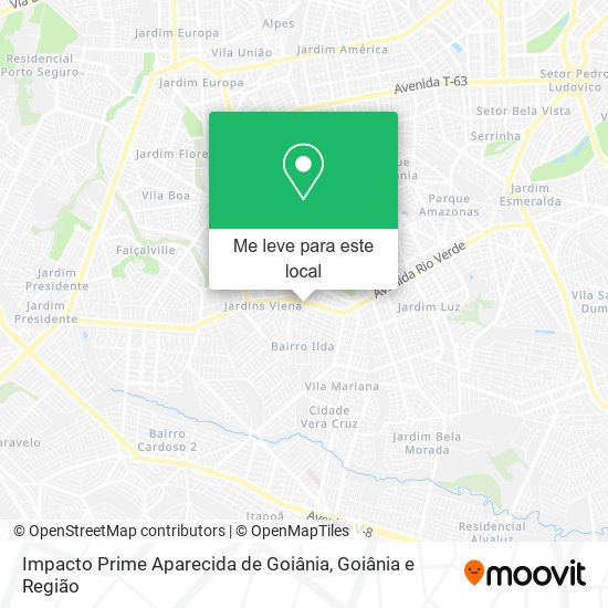 Impacto Prime Aparecida de Goiânia mapa