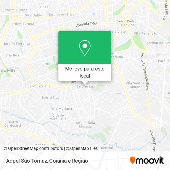 Adpel São Tomaz mapa