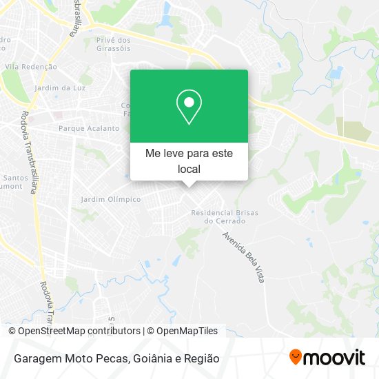 Garagem Moto Pecas mapa
