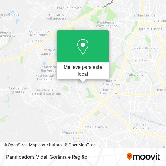Panificadora Vidal mapa