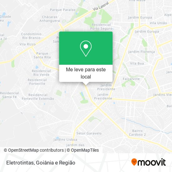 Eletrotintas mapa