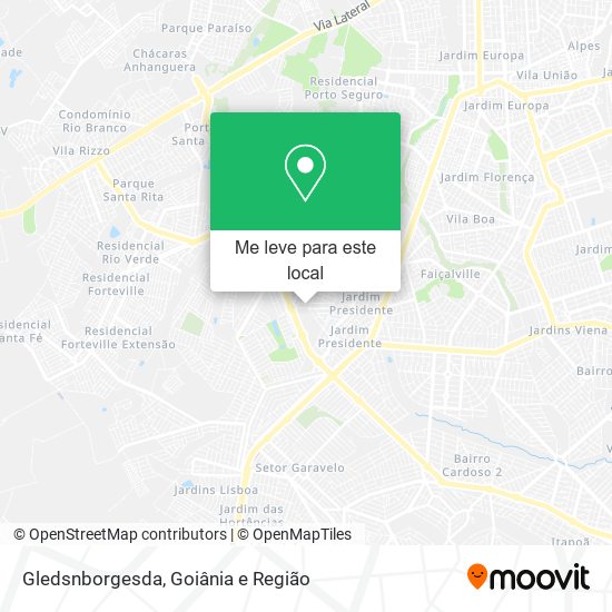 Gledsnborgesda mapa
