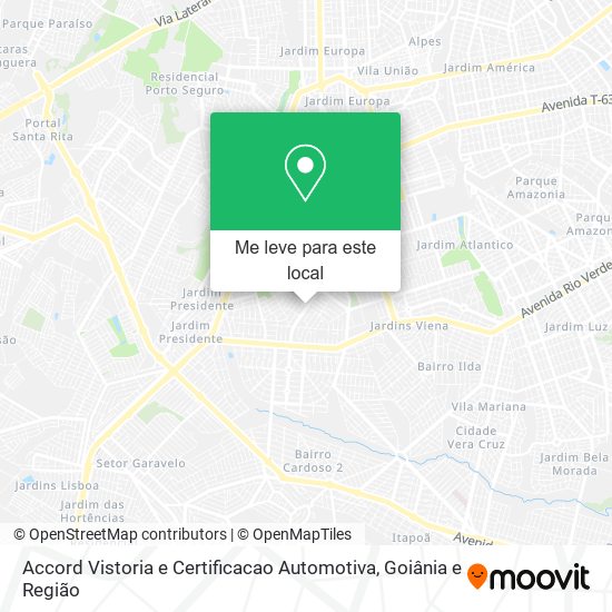 Accord Vistoria e Certificacao Automotiva mapa