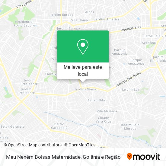 Meu Neném Bolsas Maternidade mapa