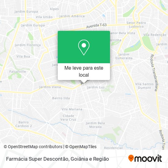 Farmácia Super Descontão mapa