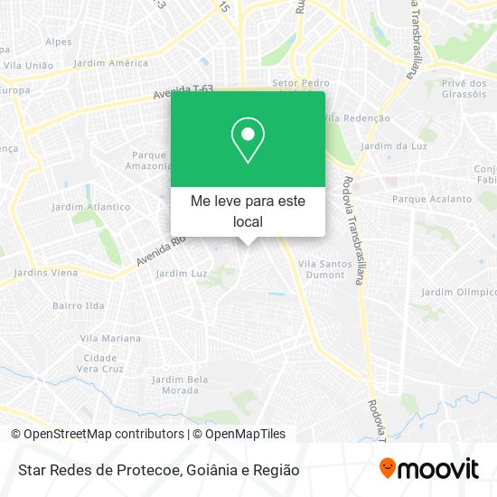 Star Redes de Protecoe mapa