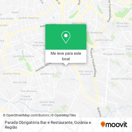 Parada Obrigatória Bar e Restaurante mapa