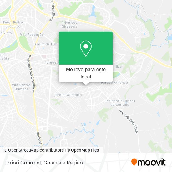 Priori Gourmet mapa