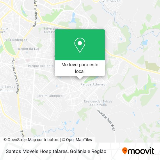 Santos Moveis Hospitalares mapa