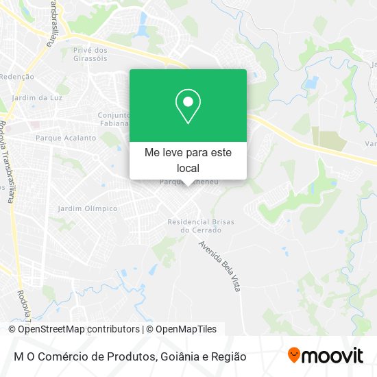 M O Comércio de Produtos mapa