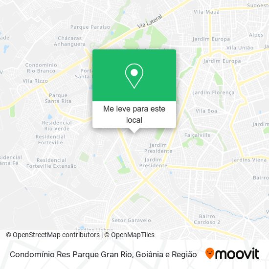 Condomínio Res Parque Gran Rio mapa