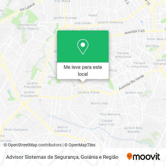 Advisor Sistemas de Segurança mapa