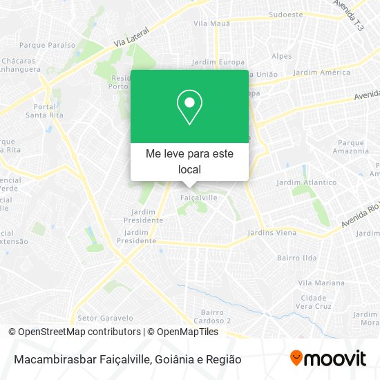 Macambirasbar Faiçalville mapa