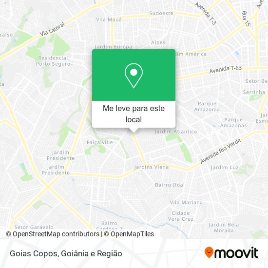 Goias Copos mapa