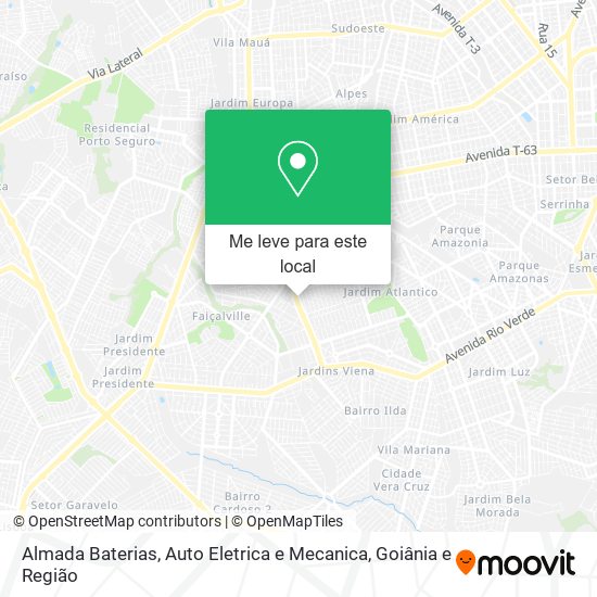 Almada Baterias, Auto Eletrica e Mecanica mapa
