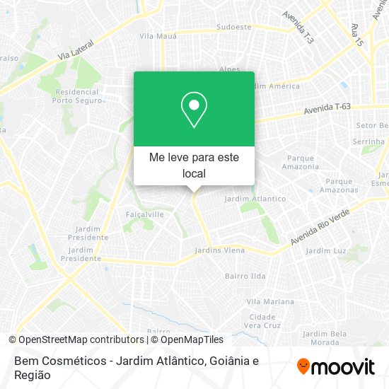 Bem Cosméticos - Jardim Atlântico mapa