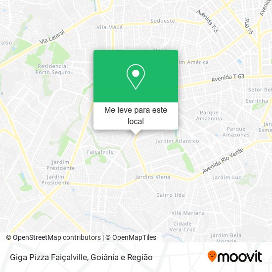 Giga Pizza Faiçalville mapa