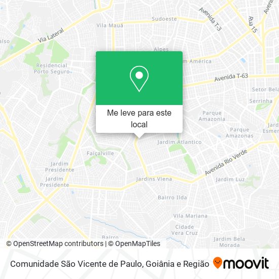 Comunidade São Vicente de Paulo mapa