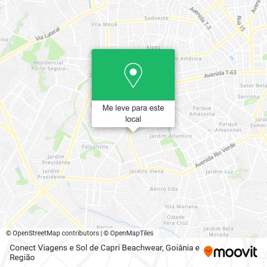 Conect Viagens e Sol de Capri Beachwear mapa